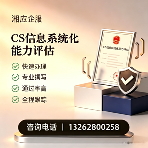 山东CS信息系统化能力评估申报服务