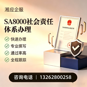 山东SA8000社会责任体系认证服务