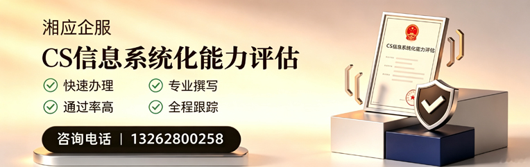 山东CS信息系统化能力评估申报服务